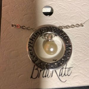 Necklace with pearl Silvertone